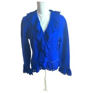 Vintage Lisa International Wool Peplum Jacket